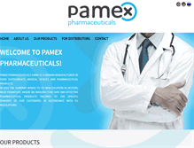 Tablet Screenshot of pamexpharma.com